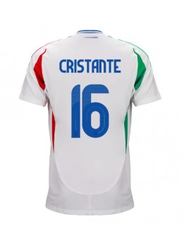 Italien Bryan Cristante #16 Replika Borta Kläder EM 2024 Kortärmad